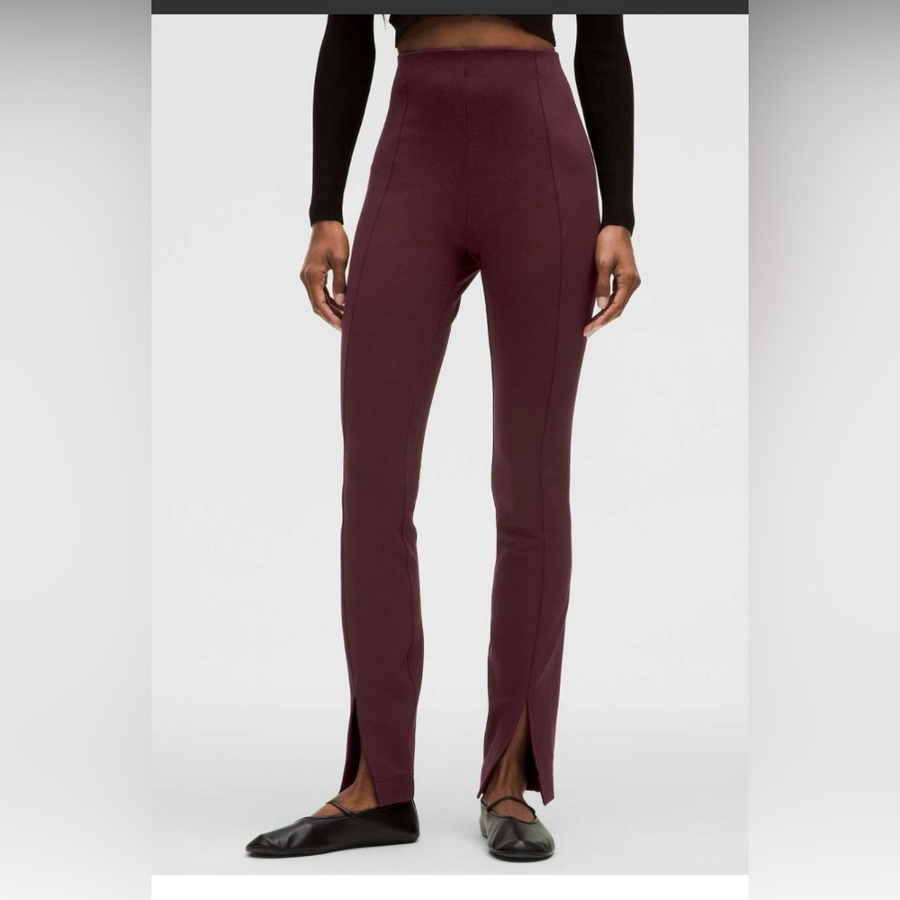 lululemon athletica Stretch Knit Women's Garnet High-Rise Pants